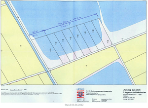 Auszug Liegenschaftskarte (Flurstück 58/2)